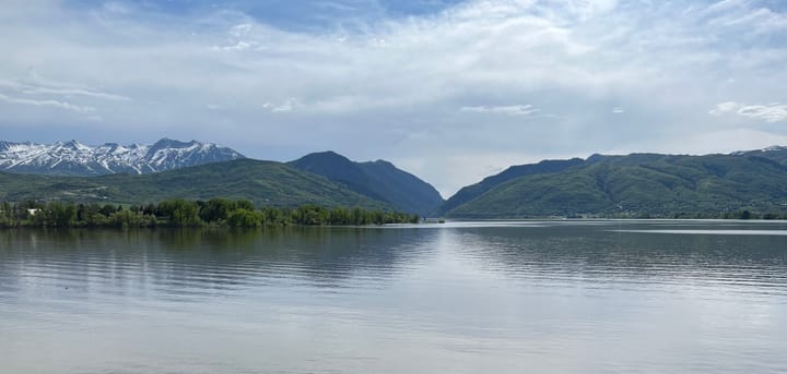 Pineview Reservoir in the spring
