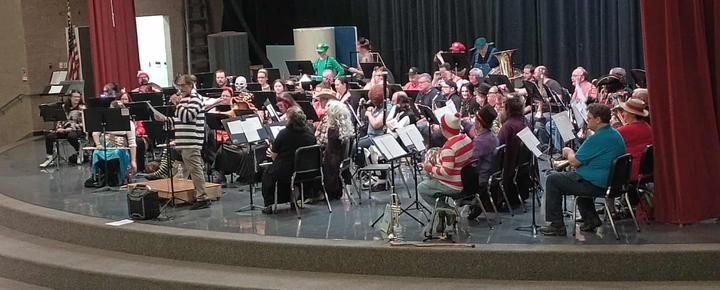 The Clearfield Community Band during the October 2025 concert
